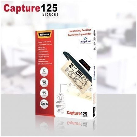 Fundas para plastificar fellowes 5307407/ a4/ 125 micras/ 100 unidades