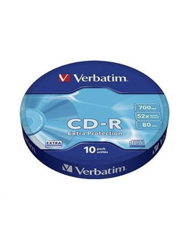 Cd-r verbatim datalife 52x/ tarrina-10uds