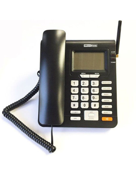 Teléfono maxcom mm28d/ negro