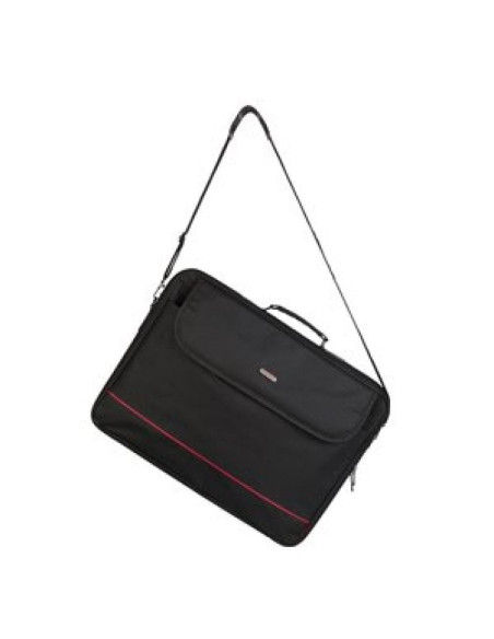 Maletín monray passenger plus para portátiles hasta 18'/ cinta para trolley/ negro