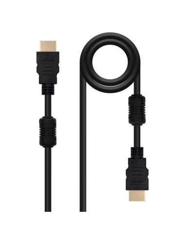 Cable hdmi 1.4 nanocable 10.15.1802/ hdmi macho - hdmi macho/ 1.8m/ negro