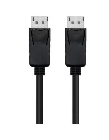 Cable displayport nanocable 10.15.2700/ displayport macho - displayport macho/ 50cm/ negro
