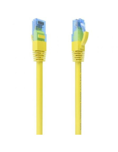 Cable de red rj45 awg26 cca utp aisens a135-0829 cat.6/ 25cm/ amarillo