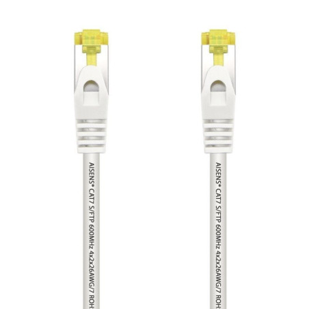Cable de red rj45 sftp aisens a146-0490 cat.7/ 1m/ blanco