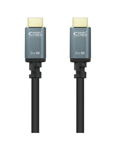 Cable hdmi 2.1 iris 8k nanocable 10.15.8005/ hdmi macho - hdmi macho/ 5m/ negro