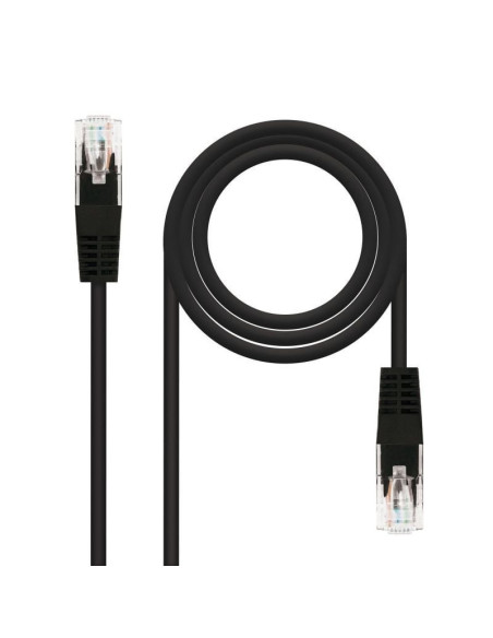 Cable de red rj45 utp nanocable 10.20.0400-bk cat.6/ 50cm/ negro