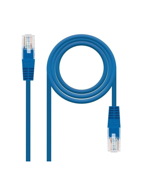 Cable de red rj45 utp nanocable 10.20.0400-l25-bl cat.6/ 25cm/ azul
