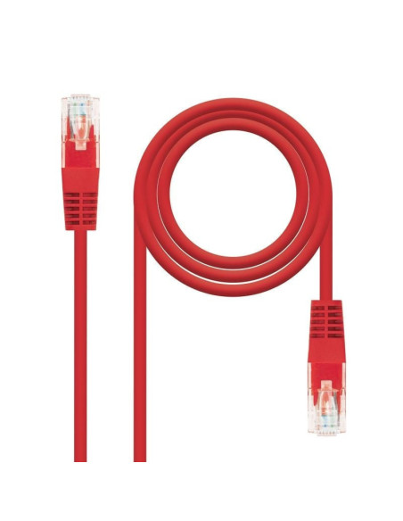 Cable de red rj45 utp nanocable 10.20.0403-r cat.6/ 3m/ rojo