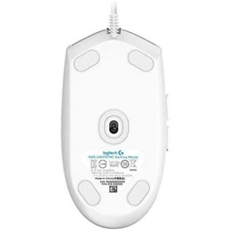 Ratón gaming logitech g102 lightsync/ hasta 8000 dpi/ blanco