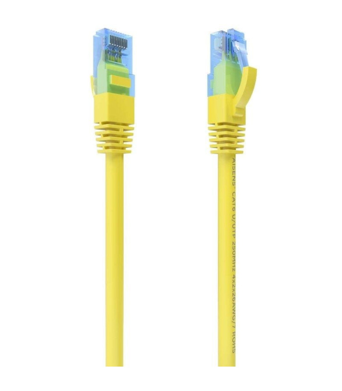 Cable de red rj45 awg26 cca utp aisens a135-0836 cat.6/ 3m/ amarillo