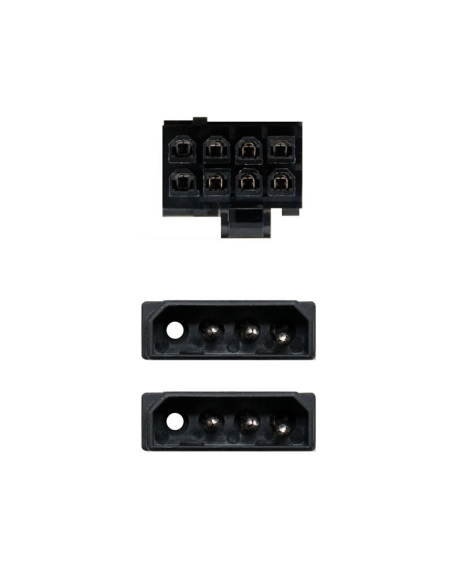 Cable de alimentación tarjeta gráfica nanocable 10.19.1201/ 2x molex macho - 6+2 pin macho/ 20cm