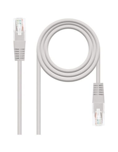 Cable de red rj45 utp nanocable 10.20.0115 cat.5/ 15m/ gris