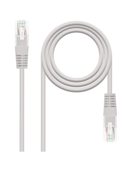 Cable de red rj45 utp nanocable 10.20.0115 cat.5/ 15m/ gris