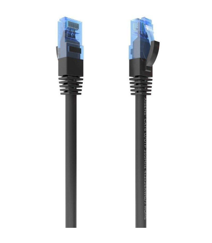 Cable de red rj45 awg26 cca utp aisens a135-0848 cat.6/ 5m/ negro