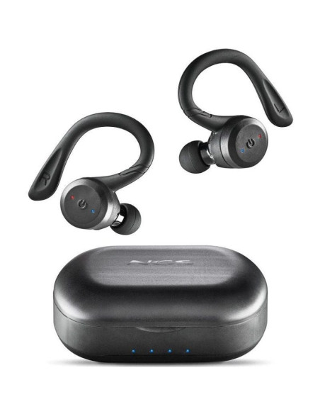 Auriculares deportivos bluetooth ngs ártica jogger con estuche de carga/ autonomía 10h/ negros