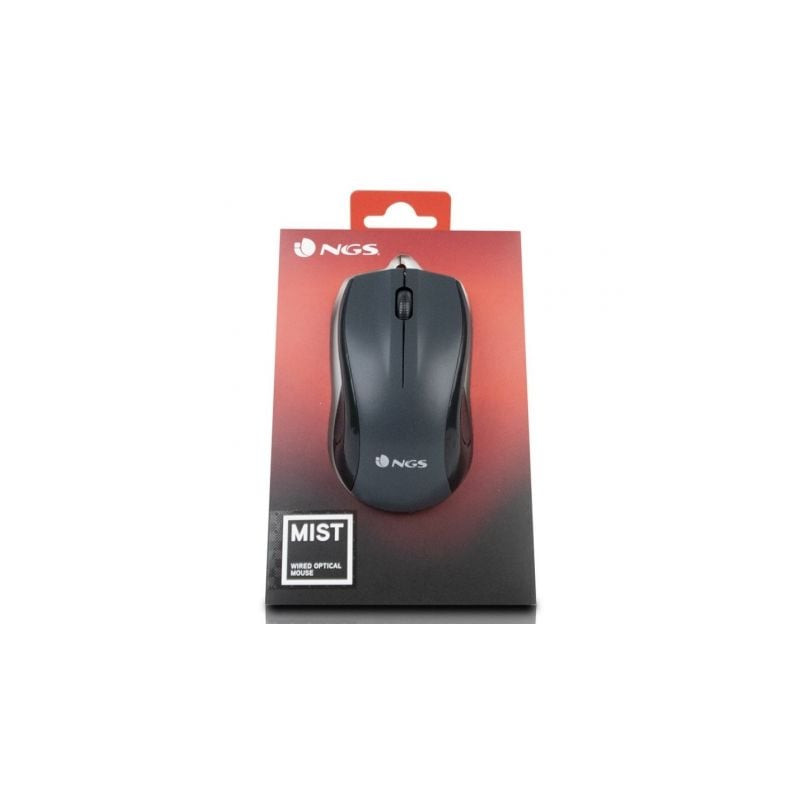 Ratón ngs black mist/ hasta 1000 dpi