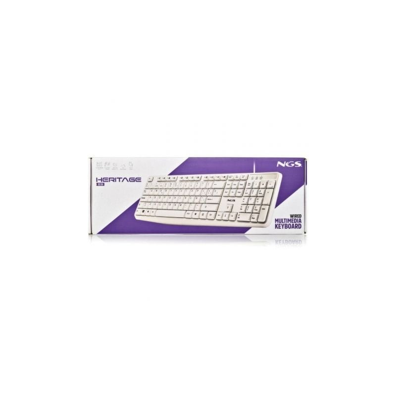 Teclado ngs heritage heritagespanish/ blanco