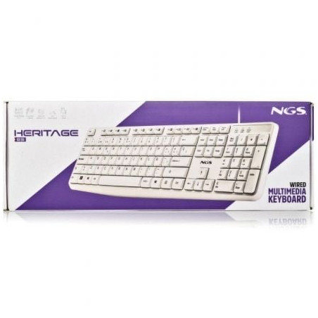 Teclado ngs heritage heritagespanish/ blanco
