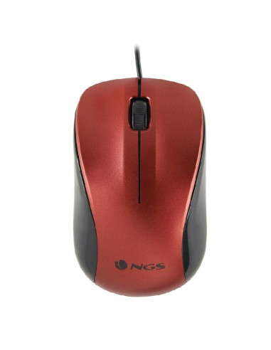 Ratón ngs crew/ hasta 1200 dpi/ rojo