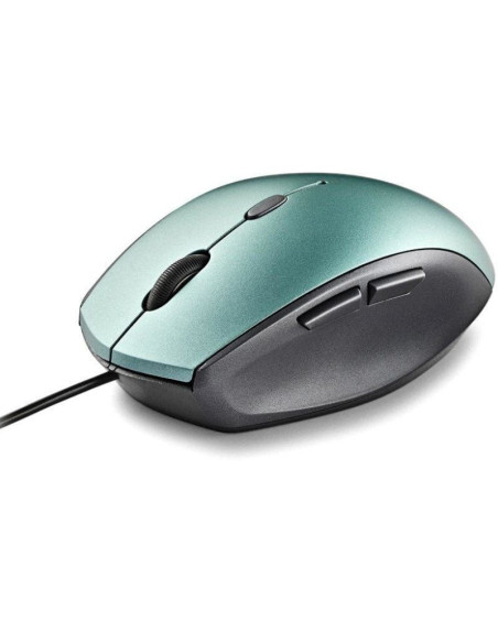 Ratón ergonómico ngs moth ice/ hasta 1600 dpi/ verde hielo