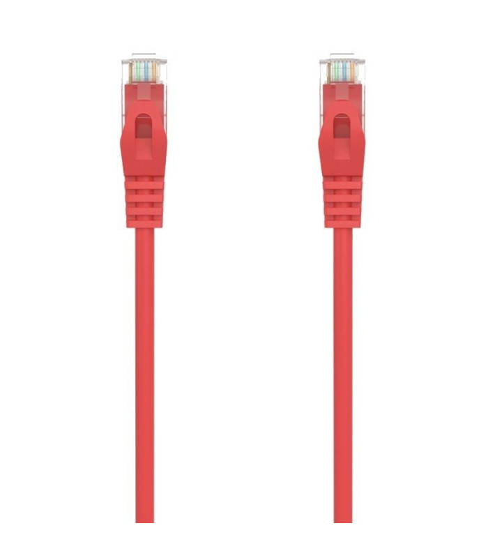 Cable de red rj45 awg24 utp aisens a145-0556 cat.6a/ lszh/ 25cm/ rojo