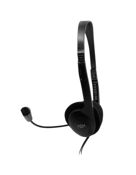 Auriculares nox voice one/ con micrófono/ jack 3.5/ negros