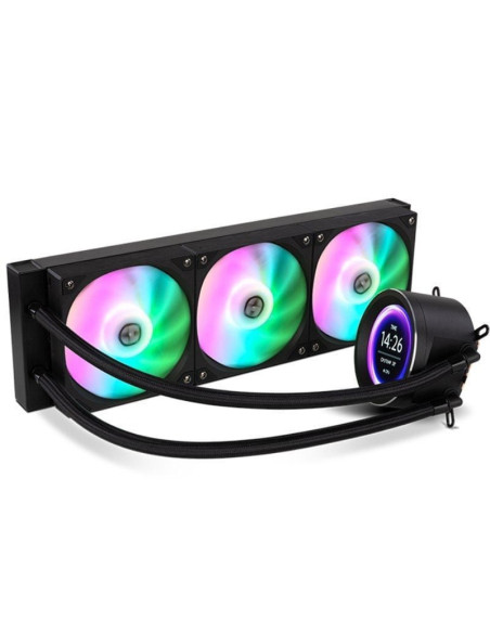 Sistema de refrigeración líquida nox x-360 lcd/ negro