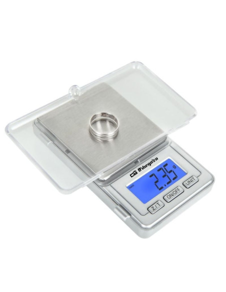 Báscula de cocina electrónica orbegozo pc 3000/ hasta 100g/ plata