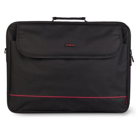 Maletín monray passenger plus para portátiles hasta 18'/ cinta para trolley/ negro