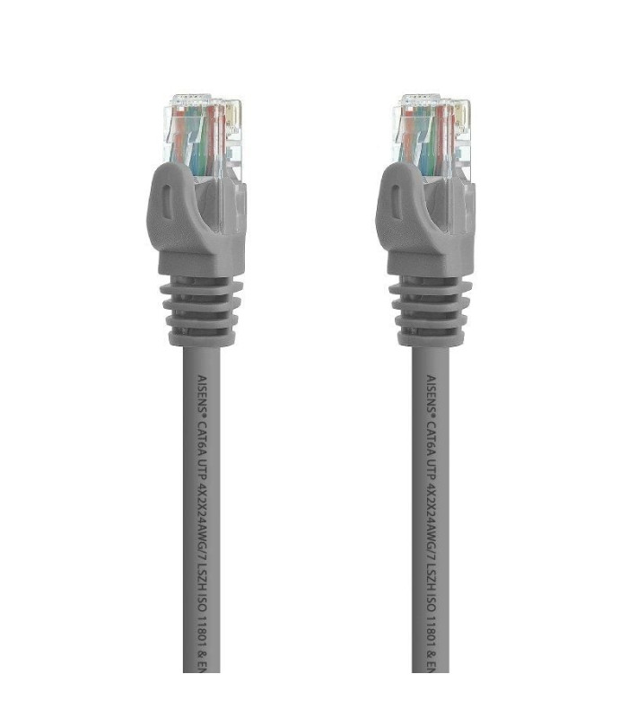 Cable de red rj45 utp aisens a145-0329 cat.6a/ 5m/ gris