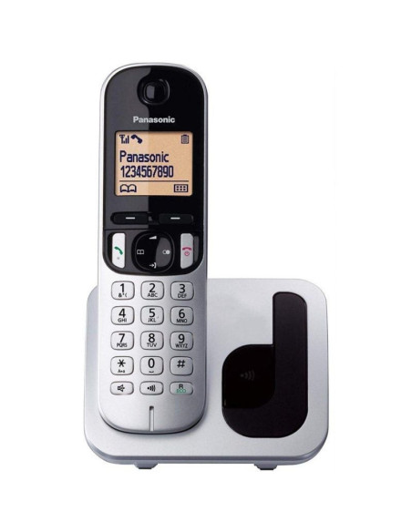Teléfono inalámbrico panasonic kx-tgc210sp/ plata