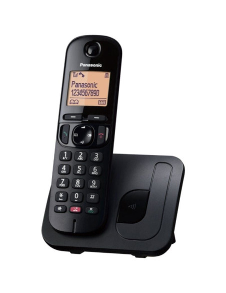 Teléfono inalámbrico panasonic kx-tgc250spb/ negro