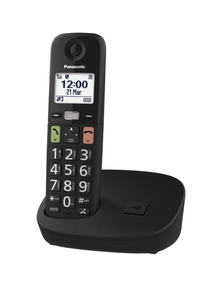 Teléfono inalámbrico panasonic kx-tgu110/ negro