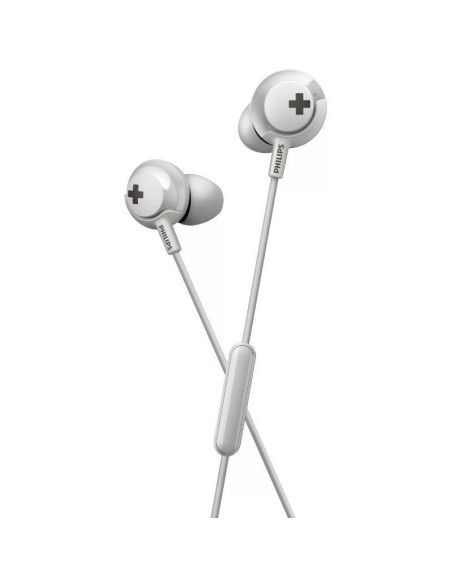 Auriculares intrauditivos philips she4305wt/ con micrófono/ jack 3.5/ blancos