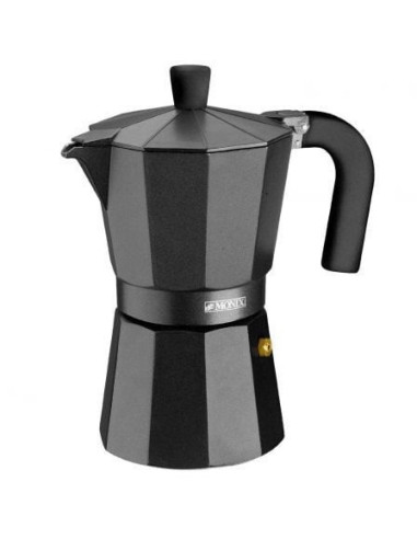 Cafetera italiana monix noir m640006/ 6 tazas/ negra