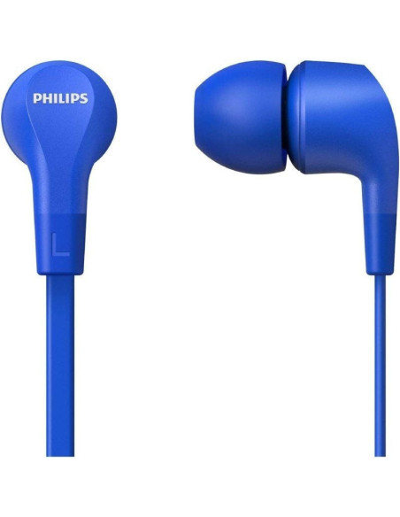 Auriculares intrauditivos philips tae1105bl/ con micrófono/ jack 3.5/ azules