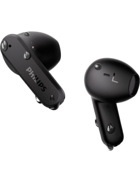 Auriculares bluetooth philips tat2139bk con estuche de carga/ autonomía 7h/ negros