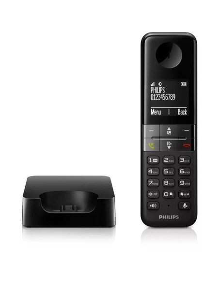 Teléfono inalámbrico philips d4701b/34/ negro
