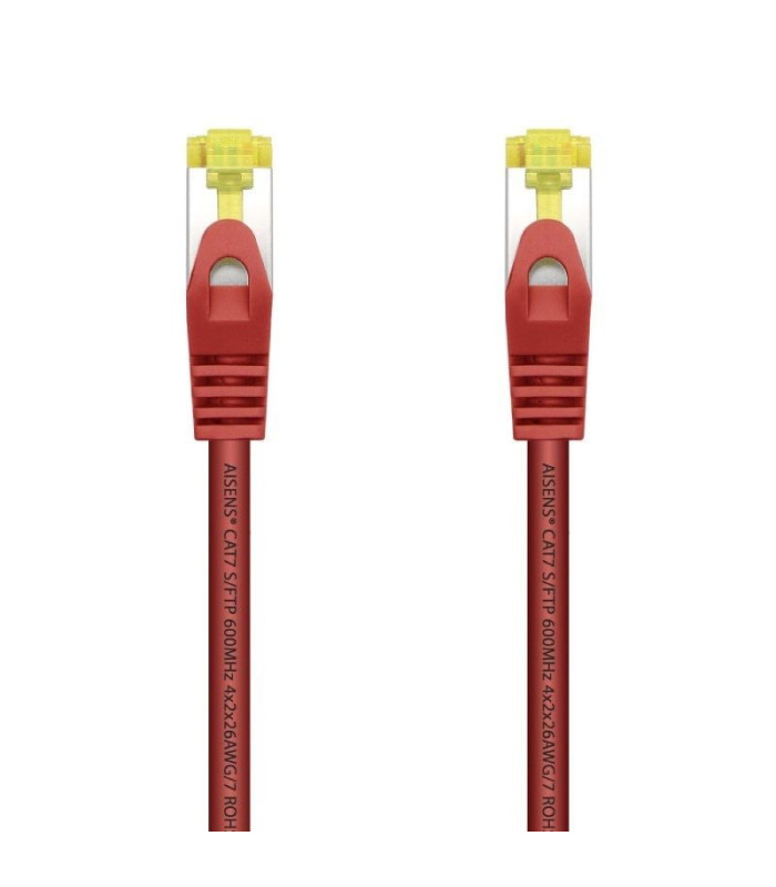 Cable de red rj45 sftp aisens a146-0470 cat.7/ 1m/ rojo