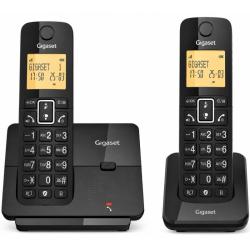 Teléfono Inalámbrico Gigaset Essential 300 DUO/ Negro