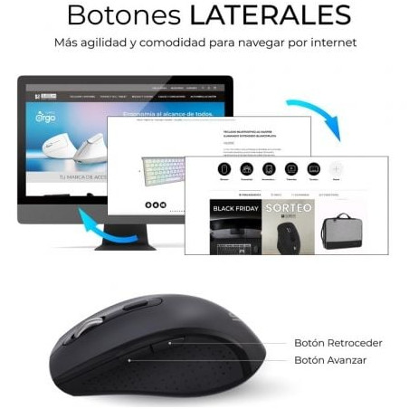 Teclado y ratón inalámbrico subblim combo dual office prowave/ negro