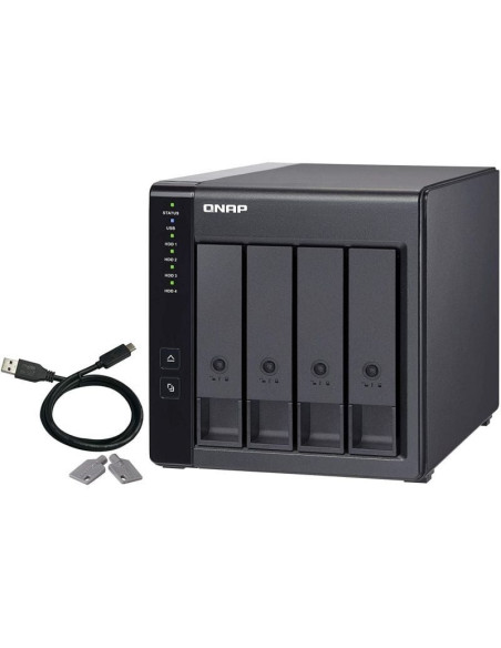 Das qnap tr-004/ 4 bahías 3.5'- 2.5'/ formato torre