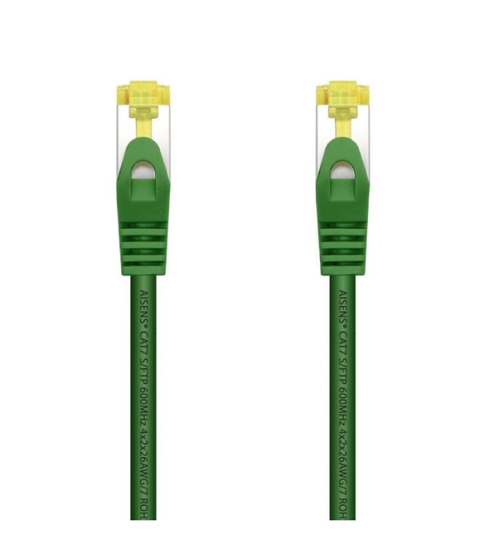 Cable de red rj45 sftp aisens a146-0480 cat.7/ 25cm/ verde
