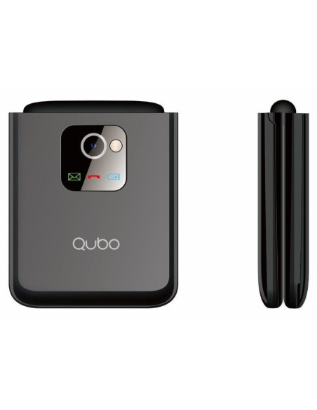 Teléfono móvil qubo x-10 para personas mayores/ negro