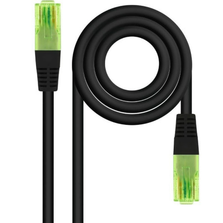 Cable de red rj45 utp nanocable 10.20.1400-bk cat.6/ 50cm/ negro