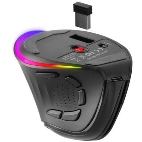 Ratón gaming vertical inalámbrico mars gaming mm-sk/ hasta 8400 dpi