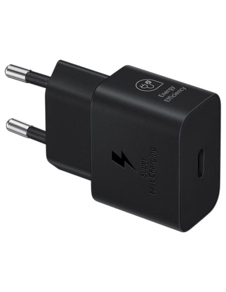 Cargador de pared samsung ep-t2510xbegeu/ 1xusb tipo-c + cable usb tipo-c/ 25w
