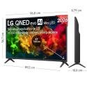 Televisor LG QNED evo AI QNED8EB Mini LED 43QNED8EB3F 43'/ Ultra HD 4K/ Smart TV/ WiFi