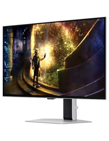 Smart monitor gaming curvo samsung oled odyssey g6 s27dg610su 27'/ qhd/ 0.03ms/ 240hz/ va/ regulable en altura/ smart tv/ plata
