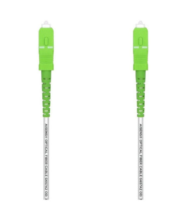 Cable de fibra óptica g657a2 3.0 aisens a152-0498/ lszh/ 10m/ blanco